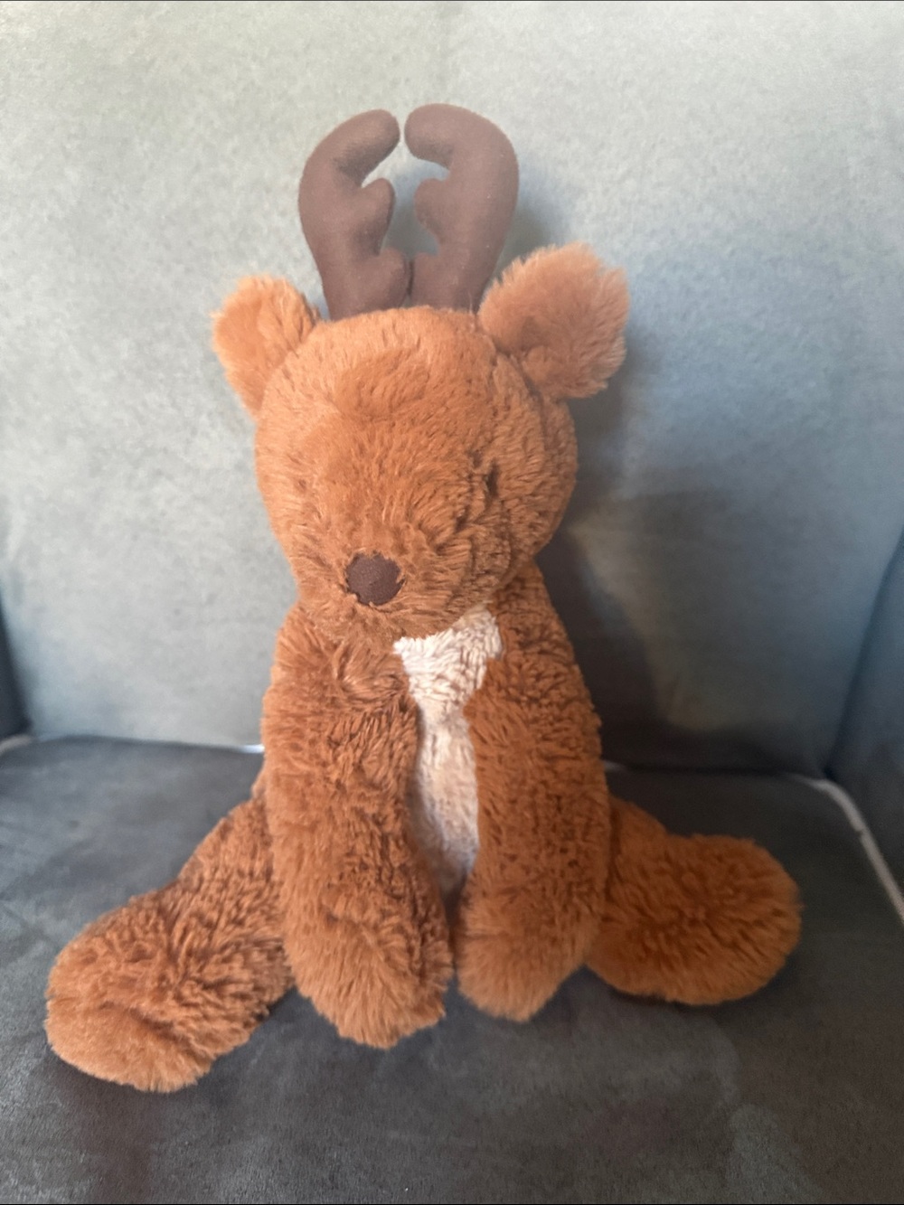 Jellycat Brown Reindeer Plush with Cream Chest